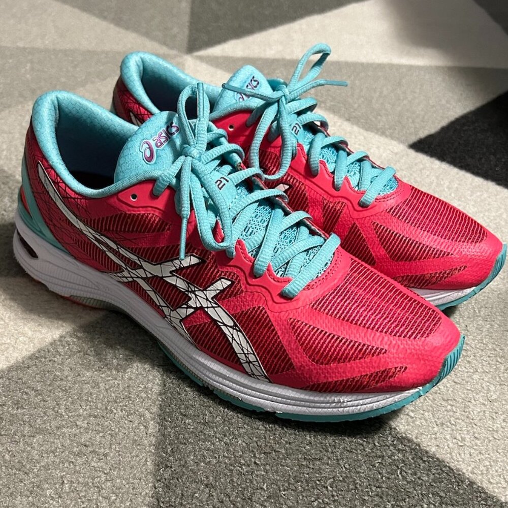 Asics Gel-DS Trainer 21 Diva Pink/White/Turquoise‎ Women's Size 10